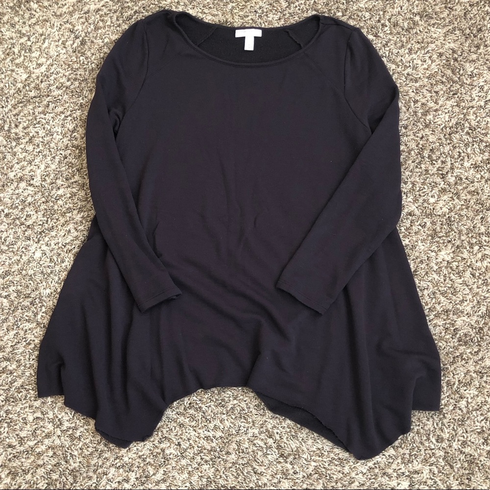 Liz Lange Maternity Asymmetrical Purple Sweater M